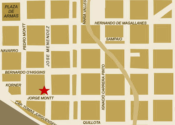 Mapa Punta Arenas Hotel Savoy